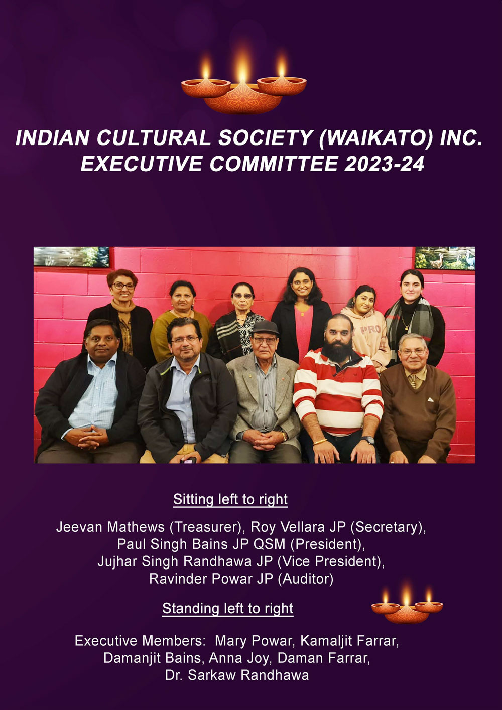 indian-cultural-society-waikato-executive-committee-nz-2023-24